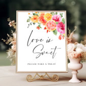 Bright Flower Citrus Slice Bridal Love is zoet Poster