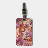 Bright Flower Floral Dames Bagagelabel (Voorkant verticaal)