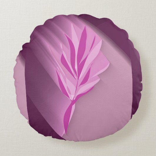 Bright flower. rond kussen (Voorkant)