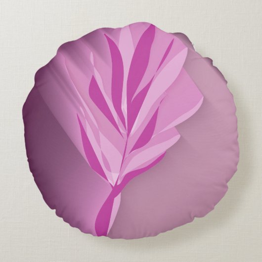 Bright flower. rond kussen (Achterkant)