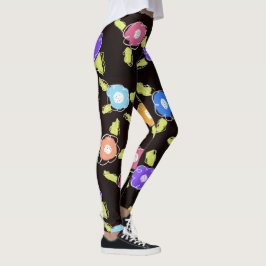 Bright Flowered Ladies Leggings