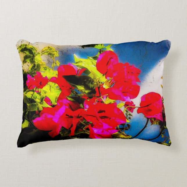 Bright Flowers Accent Pillow Kussen (Voorkant)