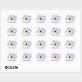 Bright Flowers & Butterfly, Watercolor Background Vierkante Sticker (Vel)
