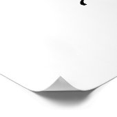 Bright Flowers en Citrus Baby shower Welkom Poster (Hoek)