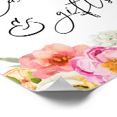 Bright Flowers en Citrus Kaarten en geschenken Pos Poster (Hoek)