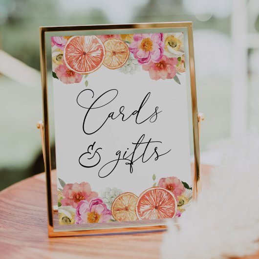 Bright Flowers en Citrus Kaarten en geschenken Pos Poster