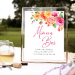 Bright Flowers Floral Citrus Bridal Mimosa Bar Poster<br><div class="desc">Klik voor verdere aanpassingen op "Deze sjabloon personaliseren" en vervolgens op "Bewerken met ontwerpgereedschap". Stijlvolle bewerkbare gemakkelijk te gebruiken bruiloft sjablonen,  meer items beschikbaar in de winkel (uitnodigingen,  rsvp,  bedankjes,  briefpapier & decor). Neem contact met me op als je hulp nodig hebt of overeenkomende objecten.</div>