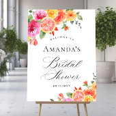 Bright Flowers Floral Citrus Vrijgezellenfeest WEL Poster