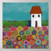 Bright Flowers Landscape Print (Voorkant)