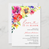 Bright Flowers Liefde in Bloom Vrijgezellenfeest Kaart (Voorkant)