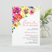 Bright Flowers Liefde in Bloom Vrijgezellenfeest Kaart (Staand voorkant)