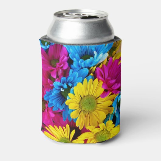 Bright Flowers Roze Monogram Blikjeskoeler (Blikje Achterkant)