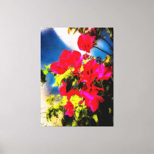 Bright Flowers Stretted Canvas afdrukken (Voorkant)