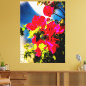 Bright Flowers Stretted Canvas afdrukken (Insitu (Woonkamer))