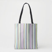 Bright Fluo Striped Tote Bag (Voorkant)