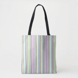 Bright Fluo Striped Tote Bag