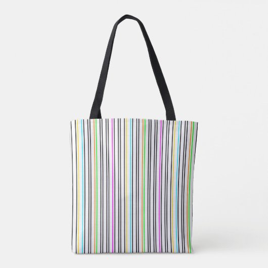 Bright Fluo Striped Tote Bag (Achterkant)