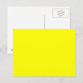 Bright fluorescerend Neon Yellow Briefkaart (Voorkant / Achterkant)