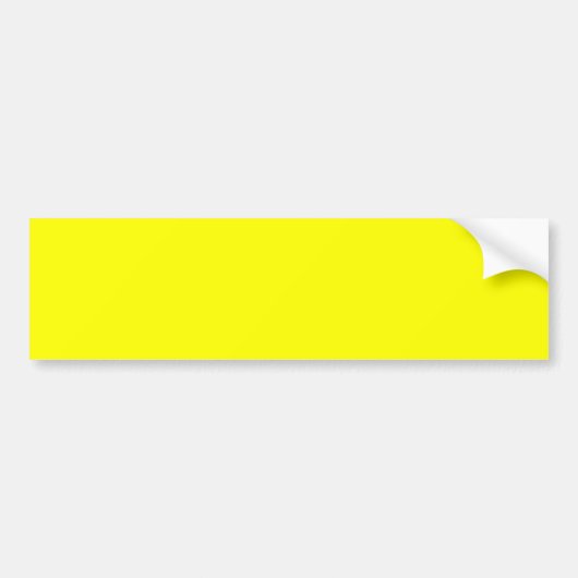 Bright fluorescerend Neon Yellow Bumpersticker (Voorkant)