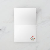 Bright Folk Art Boerderij Bloemenvogel Bedankkaart (Binnen)