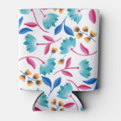 Bright Folk Art Floral Pattern Blikjeskoeler (Voorkant)