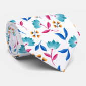 Bright Folk Art Floral Stropdas (Opgerold)