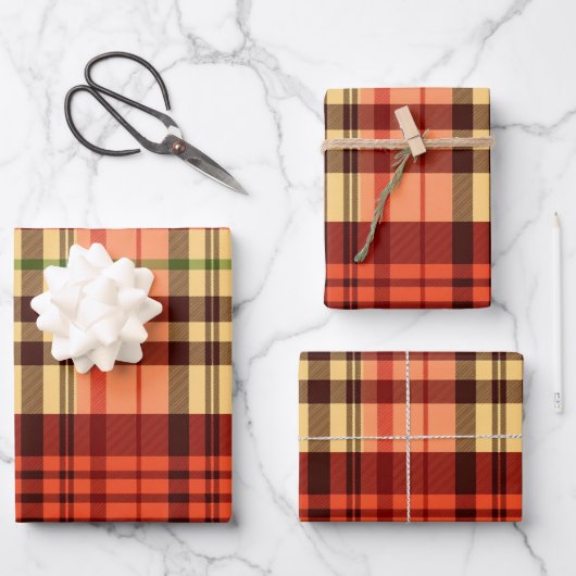 Bright Folk English Plaid Inpakpapier Vel (Voorkant)