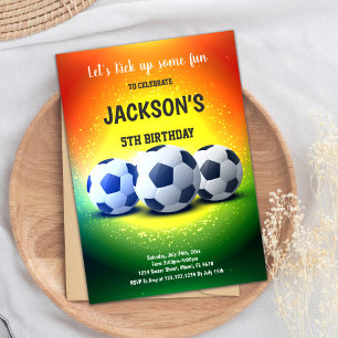 Bright Football Party Theme Kaart