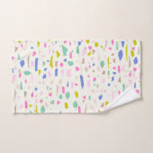 Bright fragment van Terrazzo Pattern Bad Handdoek (Handdoek)