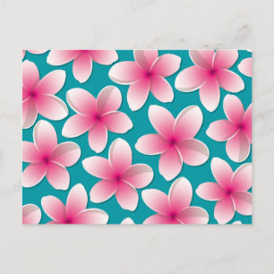 Bright Frangipani/Plumeria bloemen Briefkaart