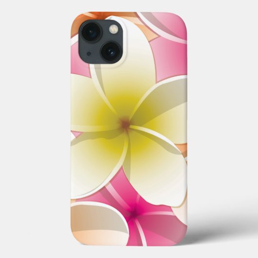 Bright Frangipani/Plumeria bloemen Case-Mate iPhone Case (Achterkant)
