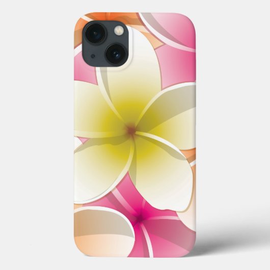 Bright Frangipani/Plumeria bloemen Case-Mate iPhone Case (Achterkant)