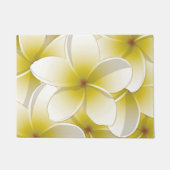 Bright Frangipani/Plumeria bloemen Deurmat (Voorkant)
