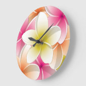 Bright Frangipani/Plumeria bloemen Grote Klok (Hoek)