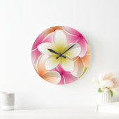 Bright Frangipani/Plumeria bloemen Grote Klok (Huis)