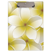 Bright Frangipani/Plumeria bloemen Klembord (Voorkant)