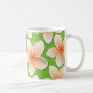 Bright Frangipani/Plumeria bloemen Koffiemok