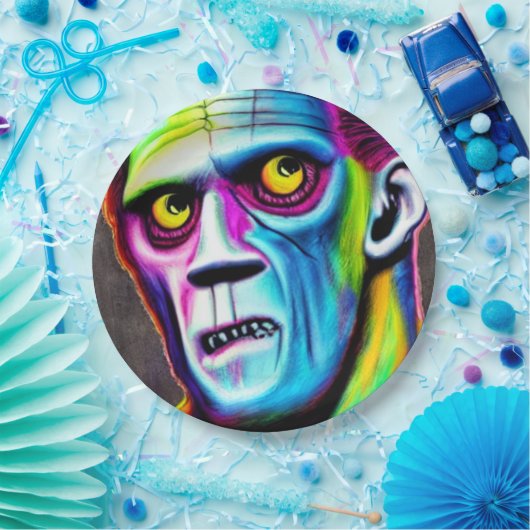 Bright Frankenstein Papieren Bordje (Feest)