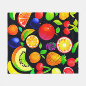 Bright Fruit Collectie Fleece Deken (Voorkant (Horizontaal))