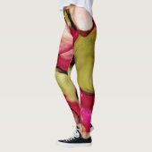 Bright Fuchsia Abstracte Vrouwen Leggings (Links)