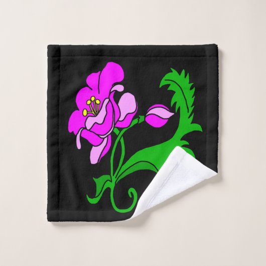 Bright Fuchsia Flower Bath-handdoekset Bad Handdoek (Wasdoekje)