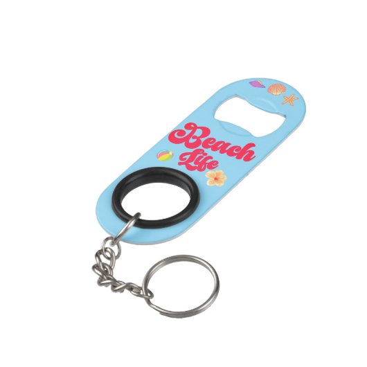 Bright Fun Beach Life Mini Flessenopener (Achterkant Gekanteld)