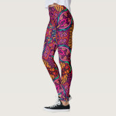 Bright Fun Floral Abstract Geometrical Whimsical Leggings (Links)