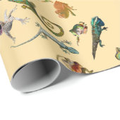 Bright Fun Reptiel Verjaardagsfeest Cadeaupapier (Rol Hoek)