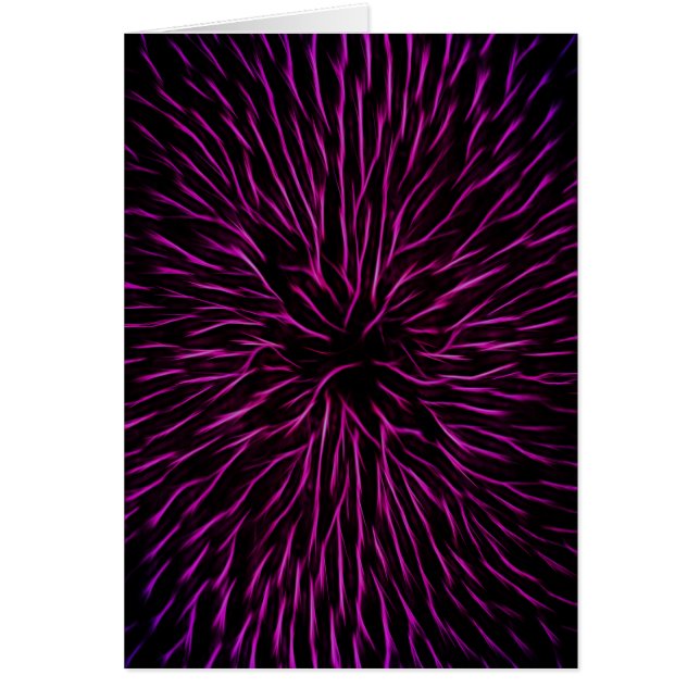 Bright Funky Hot Pink Firecracker Abstract (Voorkant)