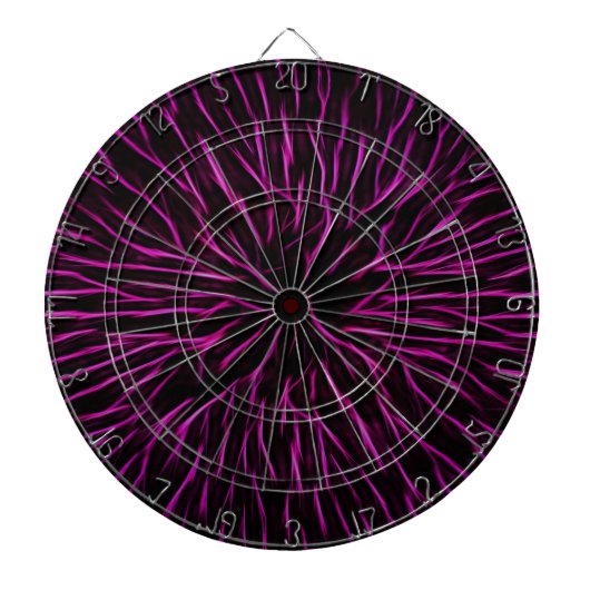Bright Funky Hot Pink Firecracker Abstract Dartbord (Voorkant)