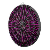 Bright Funky Hot Pink Firecracker Abstract Dartbord (Voorkant Rechts)