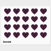 Bright Funky Hot Pink Firecracker Abstract Hart Sticker (Vel)