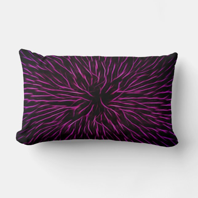Bright Funky Hot Pink Firecracker Abstract Kussen (Voorkant)