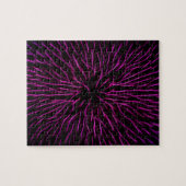 Bright Funky Hot Pink Firecracker Abstract Legpuzzel (Horizontaal)